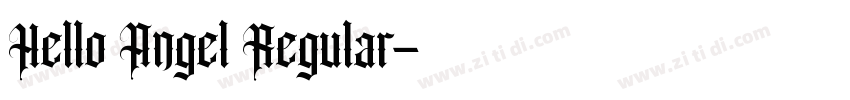 Hello Angel Regular字体转换
